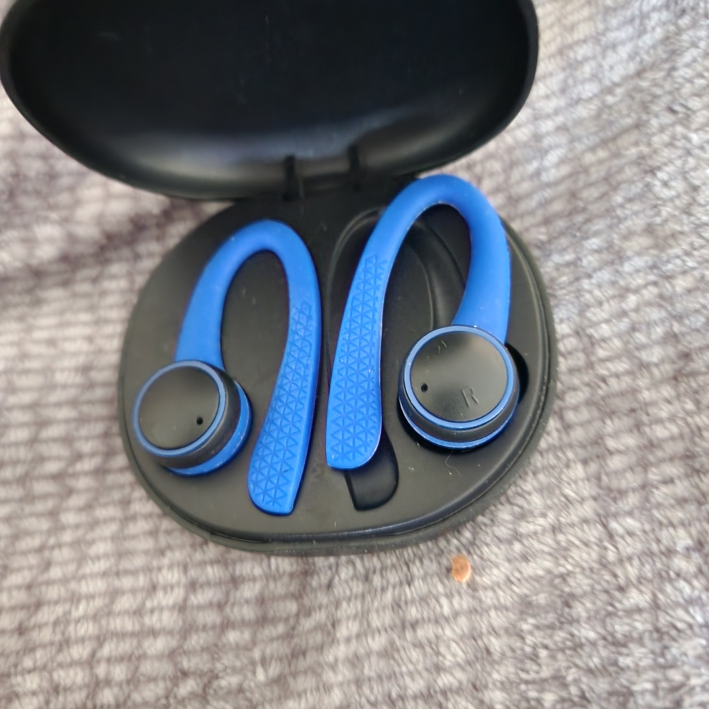 Wireless Blue Earbuds